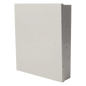 Gabinete metálico para panel de alarma, sin chapa, diseño delgado para instalación en pared