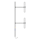 Antena Base / 2 Dipolos / 138-174 MHz / 5 dBd / 36 MHz BW / Bi-direccional / 300 W / N Macho / Tilt 0-10° / 10 ft x 3.3 ft x 2.5 ft