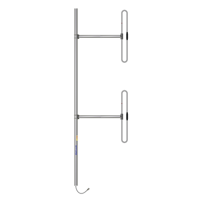 Antena Base / 2 Dipolos / 138-174 MHz / 5 dBd / 36 MHz BW / Bi-direccional / 300 W / N Macho / Tilt 0-10° / 10 ft x 3.3 ft x 2.5 ft