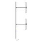 Antena Base / 2 Dipolos / 138-174 MHz / 5 dBd / 36 MHz BW / Bi-direccional / 300 W / N Macho / Tilt 0-10° / 10 ft x 3.3 ft x 2.5 ft