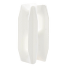 Aislador de Esquina para Cerco Eléctrico / Aislamiento 18 kV / Resistencia Mecánica 10.2 kg / Anti UV / 66 mm x 31.6 mm / Acabado Blanco