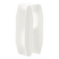 Aislador Blanco de Esquina para Cercos Eléctricos / 18 kV / Resinas Vírgenes / Resistencia 7.5-10.2 kg / Anti UV / 66 mm x 31.6 mm