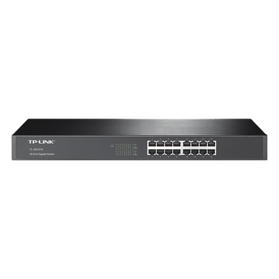 Switch Gigabit no administrable de 16 puertos 10/100/1000 Mbps para rack