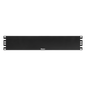 Tapa Ciega Para Rack Estándar de 19in, Plano, de Acero, 2UR, Color Negro