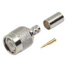 Conector TNC Macho / Anillo Plegable / LMR-240 RG-8/X Belden 9258 / Níquel Oro Delrin