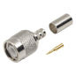Conector TNC Macho de Anillo Plegable para Cables LMR-240, RG-8/X, 9258, Niquel/Oro/Delrin.