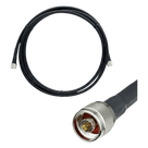 Jumper Coaxial / 3 m (9.84 ft) / LMR400 10.29 mm / N Macho Doble / Blindaje >90 dB / 50 Ohm