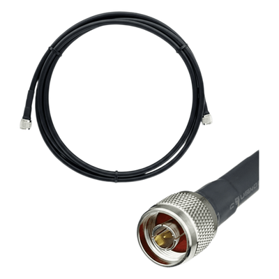Jumper Coaxial con Cable Epcom405 | Conector N Macho en los Extremos | 3 Metros (9.84 pies) de Longitud.