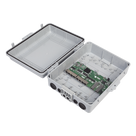 Switch PoE Inverso / 7x PoE In 24V / 1x PoE Out 24V 1A / 2x SFP / IP67 / 20 Gbps / 10.8x9.5x5.1 in