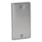 Tapa Ciega para Caja de Mano / 4 Pulgadas / Acero Galvanizado / Diseño Troquelado / Esquinas Redondeadas