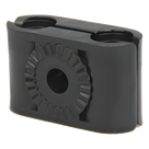 Sujetador Plástico para Cable Coaxial / 7/8\" / Doble Capacidad / Montaje Varilla 3/8\" o M10 / Rango 1.063 a 1.122\"
