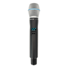 Micrófono Inalámbrico de Mano / UHF 470-830 MHz / Modulación Digital PI/4-DQPSK / Autonomía >10 Horas / Mute Automático por Caída / Display OLED / 7 Niveles Potencia