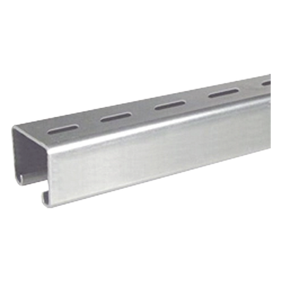 Unicanal Perforado 4 x 4 cm x 3 m / Calibre 16 / Galvanizado Electrolítico.