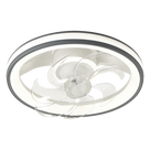 Ventilador de Techo con Luminario LED / 110 V CA 50/60 Hz / 88 W / 4500 Lm / 3 Temperaturas de Color 2700-4000-6500 K / 6 Velocidades / 500 mm (1.64 ft) / Dimeable / Blanco y Gris