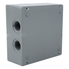 Caja Condulet Cuadrada / 4 Bocas 3/4\" (19.05 mm) / Aluminio Diecast / IK09 / Intemperie