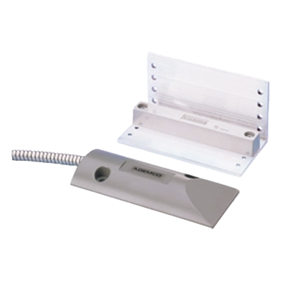 Contacto magnético de uso rudo con soporte ajustable en L y cable blindado, para puertas industriales y de cortina