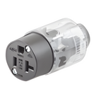 Conector Iluminado / 20 A / 125 V CA / 2P 3H / NEMA 5-20R / LED 360° / -40°C a 75°C