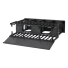 Organizador de Cables Horizontal / Doble Frontal y Posterior / Rack 19in / 3UR / 5.25in (133mm) de Altura