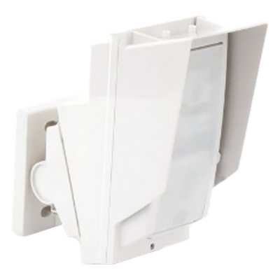 Detector de Movimiento PIR / 100% Exterior / Cableado / 24 m (78.7 ft) de Alcance / IP65 / Giro 180° / Instalación a 3 m / Compatible con Cualquier Panel