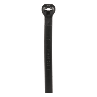 Cincho de Nylon 6.6 Dome-Top®, Con Lengüeta de Bloqueo de Acero Inoxidable, 203 mm largo x 4.7mm ancho, Color Negro, Exterior Resistente a Rayos UV, Paquete de 1000pz