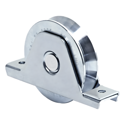 336V - Rueda de 12 cm / Capacidad Para Puertas de Hasta 400 kg / Canal Tipo \"V\"