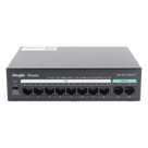 Switch PoE+ No Administrable / 8 Puertos PoE+ 10/100 / 2 Uplinks Gigabit / 110 W / Sin Ventilador / Protección 4 kV