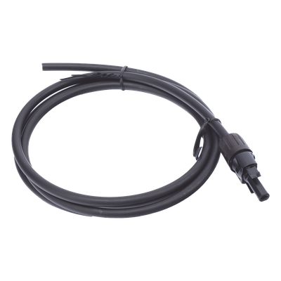 Cable Fotovoltaico 1.5 m, Negro, Calibre 10 AWG con Terminal MC4-H en un Extremo