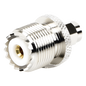Adaptador en Línea, de Conector SMA Macho a UHF Hembra (SO-239), Níquel/ Oro/ Teflón.