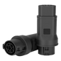 Adaptador EV / Entrada Tipo 1 (SAE J1772) / Salida Tipo 2 (IEC 62196-2) / 7 kW / 32 A / 220 V AC / Monofásico / Compacto y Portátil