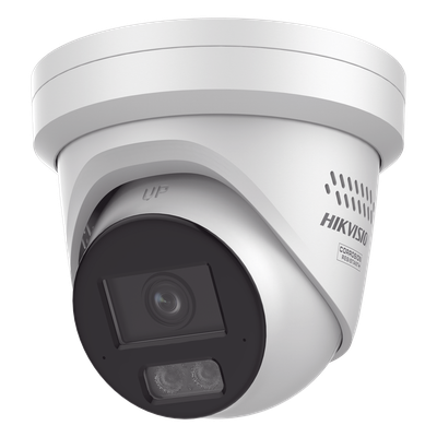 [Dual Light + ColorVu 3.0 + HikAI] Turret IP 4 Megapixel / Lente 2.8 mm / 30 mts IR + Luz Blanca / 2 Microfonos Integrados / Exterior IP67 / Estrobo Luz Blanca / WDR 130 dB / ACUSENSE 3.0 / Metal /