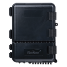 Caja de Distribución de Fibra Óptica / 24 Empalmes / 8 Acopladores SC/APC Simplex / IP55 Exterior / Montaje en Poste