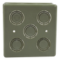 Caja Cuadrada  de 1/2\" - 3/4\" para PVC Conduti Pesado.