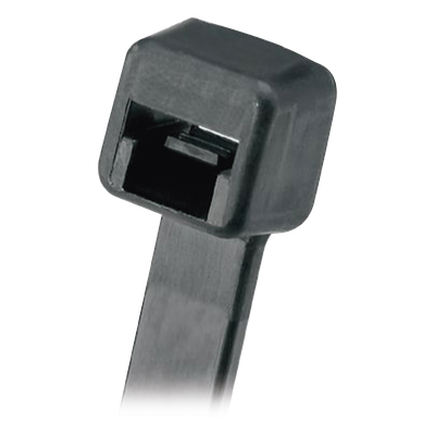 Cincho de Nylon 6.6, 203mm largo x 3.6mm ancho, Color Negro. Paquete de 1000 Piezas