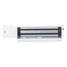 Chapa Magnética Electromagnética / 280 kg (600 lbs) / Temporizador 0-9 s / Voltaje Dual 12/24 VDC / Sensor de Puerta NO/NC / LED Indicador