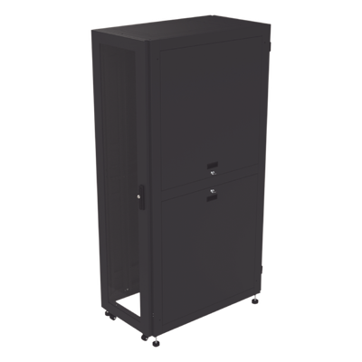 Gabinete para Telecomunicaciones Rack Estándar de 19\", 42UR, 600 mm Ancho x 1000 mm Profundidad. Fabricado en Acero, Se envía el Gabinete Armado.