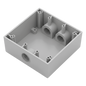 Caja Condulet Cuadrada de 3/4\" (19.05 mm)/ 3 Bocas (2 Arriba-1 Abajo) / A Prueba de Intemperie.