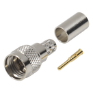 Conector Mini-UHF Macho / 50 Ohm / Anillo Plegable / LMR-240, RG-8/X, Belden 9258 / 0.24 m (0.8 ft) Cable