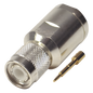 Conector TNC Macho de Rosca en 50 Ohm para cable LMR-400, 9913, 8214, CNT-400, RG8/U-SYS, RFLASH-1113, Plata/ Oro/ Teflón.