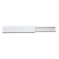 Canaleta color blanco de PVC auto extinguible,  de una via, 12 x 8  tramo 2m. (5001-01253)