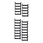 Kit de Dedos Para Administración de Cables en Gabinetes FlexFusion™, de 42 o 45 UR,  Dedos de 100 mm de Longitud, Color Negro
