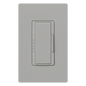 Atenuador de pared inalámbrico Maestro RF para RadioRA 2 y RA2 Select, 250 W LED/CFL, neutro opcional, color gris