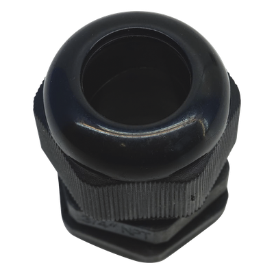 Conector Tipo Glándula / Rosca NPT 3/4\" / Rango Cable 10-16 mm / Plástico Industrial / Color Negro