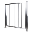 Puerta de Medio Cuerpo / Acero Inoxidable / 100 cm (3.3 ft) Ancho / 90 cm (2.9 ft) Alto / Control de Acceso