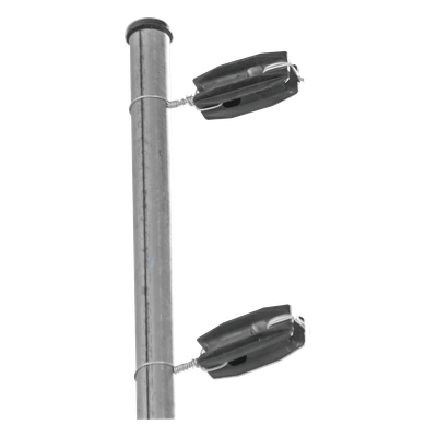 Aislador de Esquina para Cercos Eléctricos / 18 kV / Resinas Vírgenes / Resistencia 7.5-10.2 kg / Anti UV / 66 mm x 31.6 mm