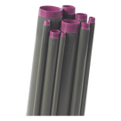 Tubo Conduit Rígido / Aluminio 6063 / Recubrimiento PVC 40 mils / Uretano Púrpura 2 mils / 2 1/2\" (75.06 mm) / 3.05 m (10 ft)