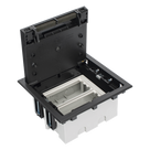 Caja de Piso Falso / 2 Módulos Dobles / Profundidad Ajustable 90-120 mm (3.54-4.72 in) / Tapa Embellecedor / IK08 / +125 °C