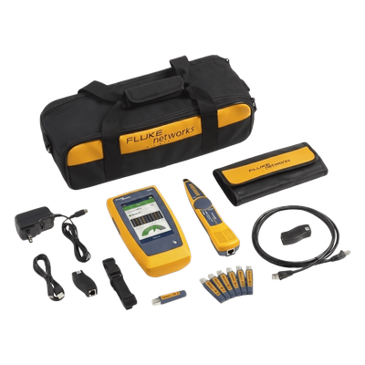 Kit Avanzado de Calificador de Red y Wi-Fi LinkIQ DUO / Verificación hasta 10GBASE-T / Diagnóstico de Switch, VLAN y PoE / Análisis Wi-Fi 6E / Pantalla Multitáctil a Color / Gestión LinkWare PC
