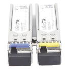 Transceptores SFP / 1.25G / LC UPC / WDM 1310/1550nm / Monomodo 20km / -40°C a +70°C / DDM