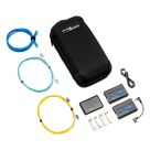 Kit de Prueba de Fibra Óptica / 1 Gb/s y 10 Gb/s / Diagnóstico de Switch y Ping / Detector de Luz y Polaridad / Compatible con LinkIQ