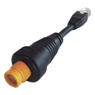 Adaptador Ethernet / RJ45 Estándar / Conector Redondo Amarillo / Compatible NSO evo2 y Zeus2